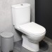 L79046000 Freja Premium Унітаз-компакт косий вип.,  нижній підвід, дюропластове сидіння з мікроліфтом 3/6л (1 сорт)