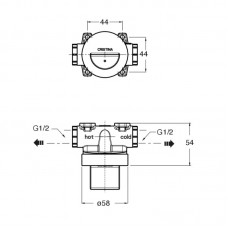 CS67600 ACCESSORIES Внутрішня частина для гігієнічного душу WJ 676 , WJ 677, WJ 678 (1 сорт)