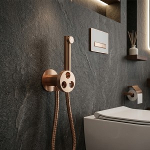 38916AMAMEU STYLE  Зовнішня частина гігієнічного душу, матове рожеве золото (1 сорт)