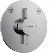 75418000 HG DuoTurn S Зовнішня частина змішувача для душу на 2 споживачі, хром (1 сорт)