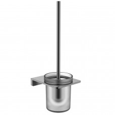 4030170 DO IT Щітка для унітазу + тримач кольору brushed gun metal та склянка з матового скла (1 сорт)