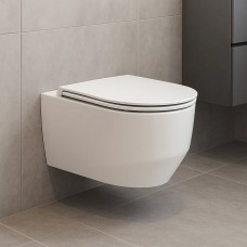 3030140W ART 3.0 Унітаз підвісний безобідковий з кришкою soft-close, Vortex Flush, білий матовий (1 сорт)