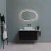 Dali дзеркало асиметричне 550*850мм, LED, сенсор, (аура,фронт,сендим), дуб натуральний (1 сорт)