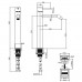 Z00703000030005 TEO-T (TALL) Змішувач для раковини з донним клапаном, хром (1 сорт)