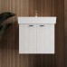 484060W Flow Тумба 60 з умивальником та ручками, білий матовий (1 сорт)