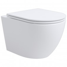 3810830 Aero Підвісний безобідковий унітаз з кришкою soft-close, Vortex Flush, білий глянець (1 сорт)