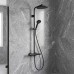28078670 HG Activera S Душова система Showerpipe 240 1jet EcoSmart з Ecostat Fine Varia, чорний матовий (1 сорт) 28078670 HG Activera S Душова система Showerpipe 240 1jet EcoSmart з Ecostat Fine Varia, чорний матовий (1 сорт)