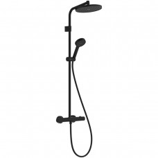 28078670 HG Activera S Душова система Showerpipe 240 1jet EcoSmart з Ecostat Fine Varia, чорний матовий (1 сорт) 28078670 HG Activera S Душова система Showerpipe 240 1jet EcoSmart з Ecostat Fine Varia, чорний матовий (1 сорт)