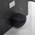 DFL0460111MB Flow Унітаз підвісний 495x365x365mm з кришкою soft-close, Vortex Flush, матовий чорний (1 сорт)