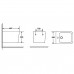 DFL0520400W Flow square Біде 485x345x330мм з отвором під змішувач, білий глянець (1 сорт)