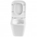 DFL0520111W Flow square Підвісний безобідковий унітаз з кришкою soft-close, Vortex Flush, білий глянець (1 сорт)