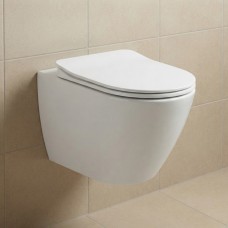 FE322-11CB00E-0000 FREE Унітаз підвісний з кришкою Soft Closing , безобідковий, білий (1 сорт)