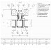 Кран кульовий прямий SOLOMON 1/2″ ВВ ЖБ PN40 B1007