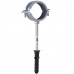 Хомут в зборi CR 1 1/2″ (47-53мм) з гвинтом-шурупом 8*100 та дюбелем в уп., сірий