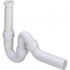 Сифон для раковини VIEGA 1 1/2″х50 без патр. 45° пластик білий трубний б/г 102821