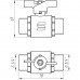 Кран кульовий прямий SELBA 3/4″ ЗЗ КБ SL1503