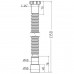 Гнучка труба Waterstal АС-10152 1 1/4″х40/50 з гайкою 1350мм