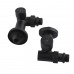 Набір Кран вентильний кутовий з американкою SOLOMON LUX 1/2″ 7777 TEN (2шт.) BLACK (1уп)