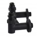 Набір Кран вентильний кутовий з американкою SOLOMON LUX 1/2″ 7777 TEN (2шт.) BLACK (1уп)