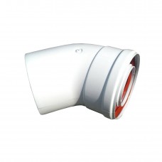 Коліно 45 градусів, d=60/100 mm CE.00.30 H ( TR.6045F ) Коліно 45 градусів, d=60/100 mm CE.00.30 H ( TR.6045F )