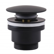 HG15-04A-10-BR-(BB)-Click-clack--Донний клапан ЛАТУНЬ ,Універсальний, Чорний мат (Box Globus Lux)