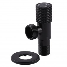 Кран кутовий кераміка SOLOMON EXCLUSIVE 1/2″X3/4″ 989 BB (BLACK/BLACK) ( 1шт.)
