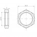 Контргайка 1/2″В латунна LG331L OPTIMUM