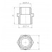 Ніпель редукційний 1/2″х3/8″ЗЗ латунний LN322S OPTIMUM