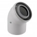 Коліно 45 градусів, d=60/100 mm CE.00.30 C Конденсаційне