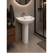 Умивальник керамічний тюльпан JL 13 52*44*81 білий ( А0060309 )