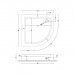 Піддон мілкий кутовий Turkey 90x90x15 ( А0063053 ) Піддон мілкий кутовий Turkey 90x90x15 ( А0063053 )